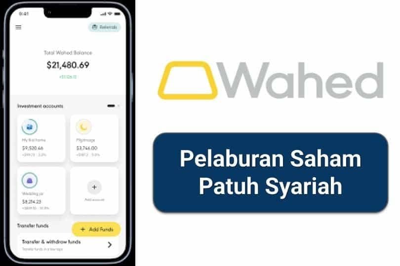 wahed invest patuh syariah, labur saham