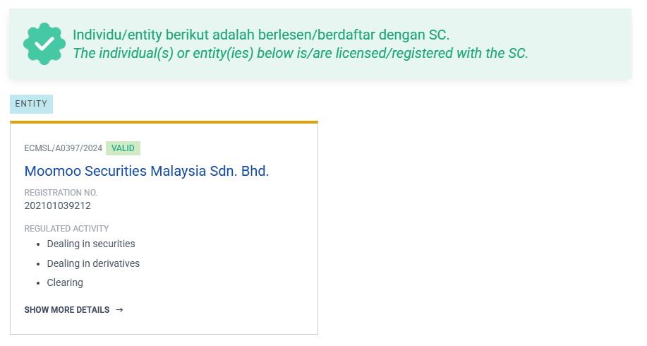 moomoo suruhanjaya sekuriti malaysia